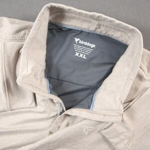 Birddogs 1/4 Zip Golf Pullover Mens Heathered Performance Long Sleeve XXL